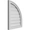 Ekena Millwork Quarter Round Top Right Surface Mount PVC Gable Vent w/ 2"W x 1-1/2"P Brickmould Frame, 18"W x 24"H GVPQR18X2402SF - alternate 4